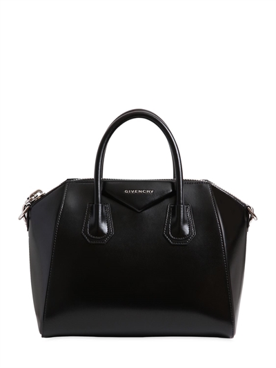 GIVENCHY SMALL ANTIGONA POLISHED LEATHER BAG