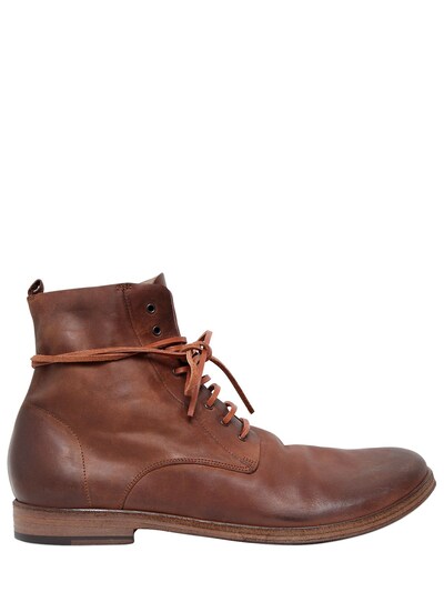 Marsèll Lace-up Horse Leather Ankle Boots In Brown