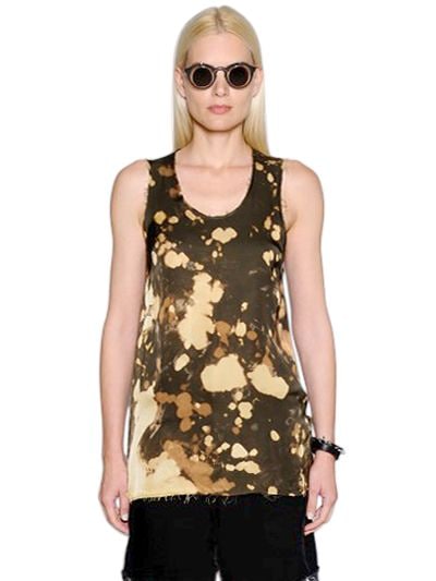 DAMIR DOMA BLEACHED WASHED SATIN TANK TOP,65ID5D015-NZY10