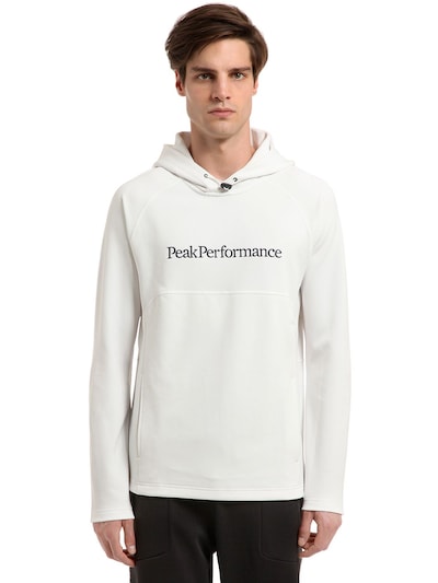Peak Performance Will Hooded Mid Layer Sweatshirt In Dark Blue