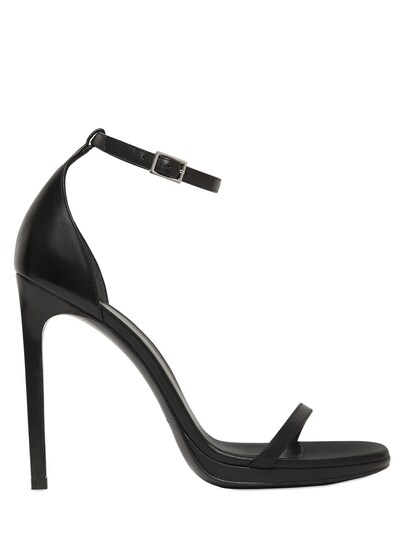 SAINT LAURENT 110MM JANE SMOOTH LEATHER SANDALS,65IG5D001-MTAwMA2