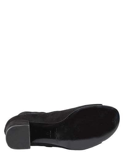 SAINT LAURENT 70MM BABIES MULTI BUCKLES SUEDE SANDALS