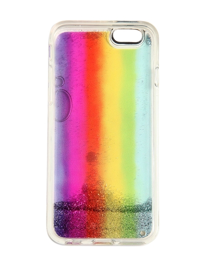 MARC JACOBS RAINBOW LIQUID GLITTER IPHONE 7 CASE, MULTICOLOR