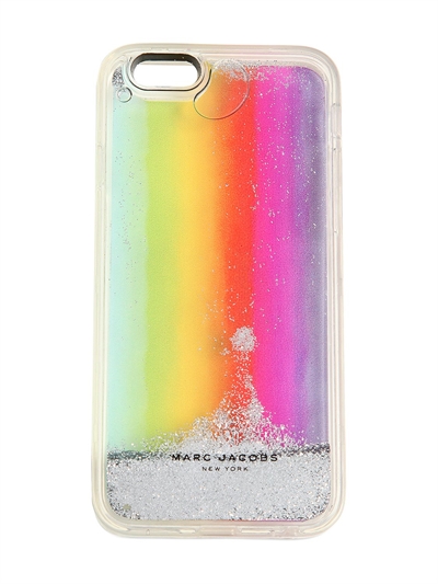 MARC JACOBS RAINBOW LIQUID GLITTER IPHONE 7 CASE, MULTICOLOR