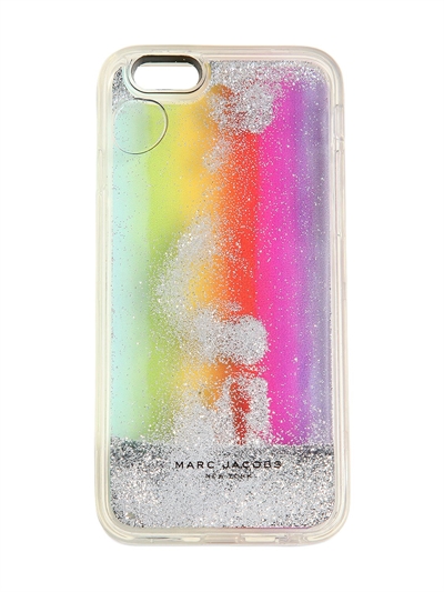 MARC JACOBS RAINBOW LIQUID GLITTER IPHONE 7 CASE, MULTICOLOR