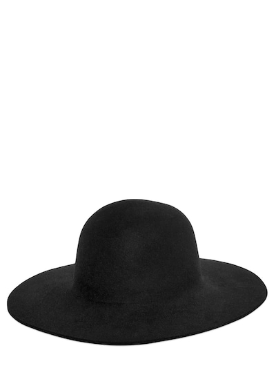 Ports 1961 Rabbit Fur Felt Brimmed Hat In Black