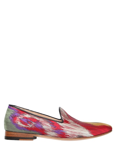 Etro 20mm Satin Loafers In Multicolor