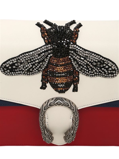 GUCCI MEDIUM DIONYSUS BEE LEATHER BAG