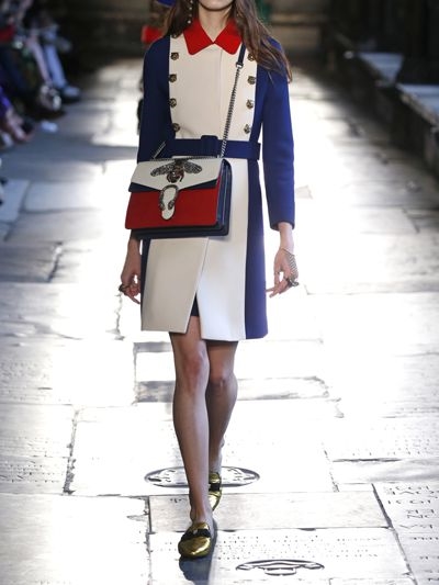 GUCCI MEDIUM DIONYSUS BEE LEATHER BAG