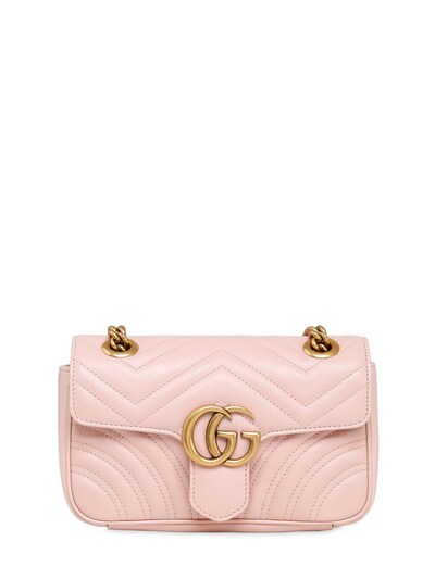 GUCCI Mini Gg Marmont 2.0 Quilted Leather Bag, Light Pink | ModeSens