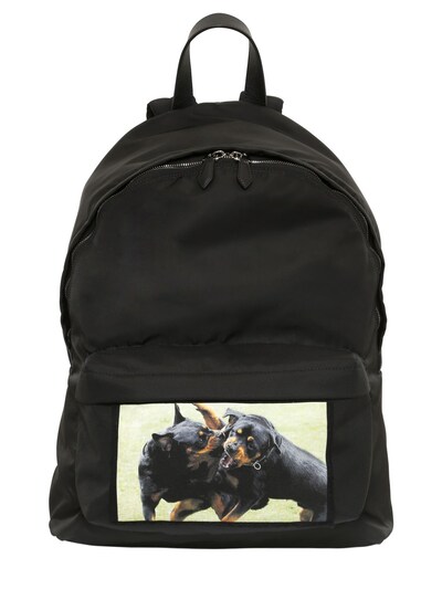 GIVENCHY ROTTWEILR PRINTED PATCH NYLON BACKPACK,65ILBG008-OTYw0