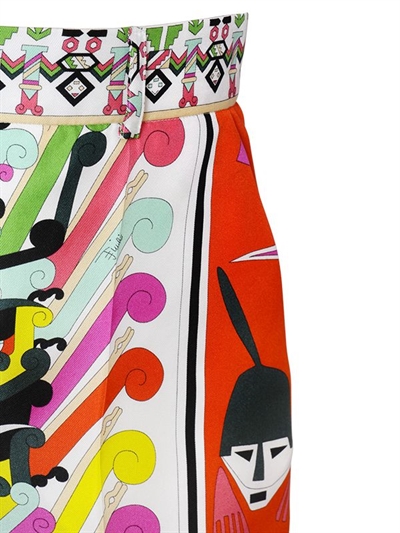 PUCCI PRINTED MAYA SILK TWILL SHORTS