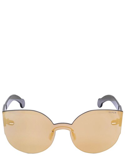 Super Lucia Mirrored Sunglasses In Gold