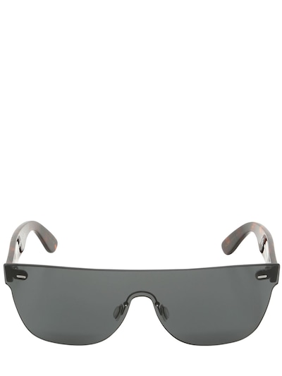 Super Screen Flat Top Sunglasses In Black