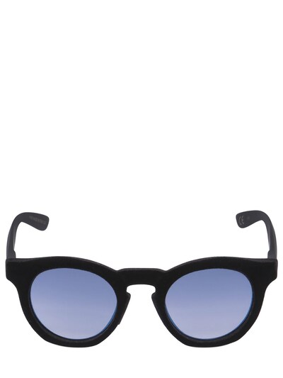 Italia Independent I-plastik 0922v Velvet Mirror Sunglasses In Navy