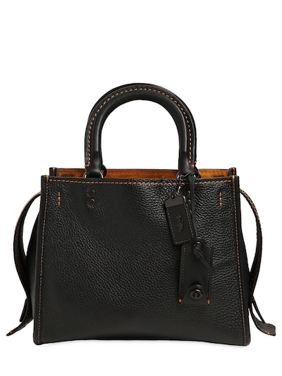 COACH SMALL ROGUE PEBBLE LEATHER BAG,65IW0D004-QlBCTEs1
