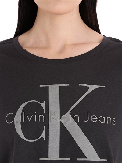 CALVIN KLEIN JEANS EST.1978 TRUE ICON CROPPED COTTON JERSEY T-SHIRT