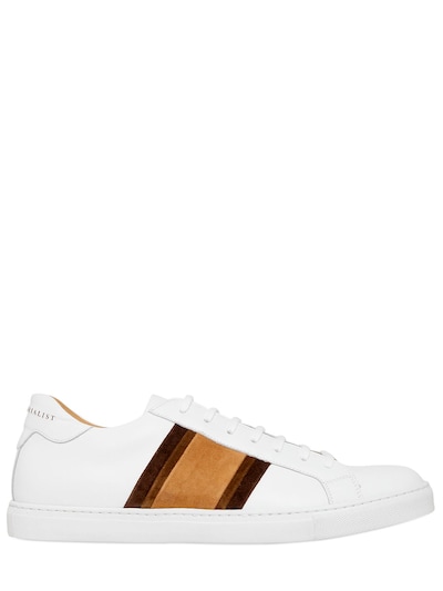 The Sartorialist X Sutor Mantellassi Sartorialist Leather & Suede Sneakers In White/bordeaux