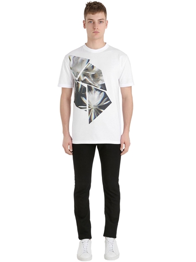 ESPRIT D'EQUIPE MILAN LIMIT.ED LOTUS PRINTED COTTON T-SHIRT