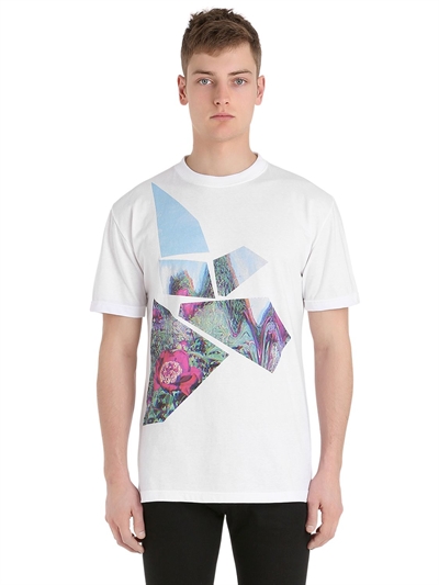 ESPRIT D'EQUIPE MILAN LIMIT.ED POPPY PRINTED COTTON T-SHIRT