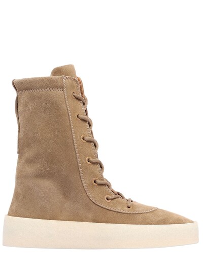 YEEZY SUEDE LACE UP BOOTS,65IW6P021-MTA0IE9JTA2