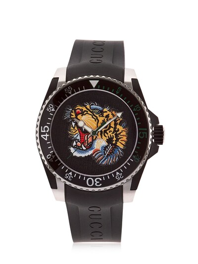 GUCCI "TIGER DIVE"手表,65IW7K003-QkxBQ0s1