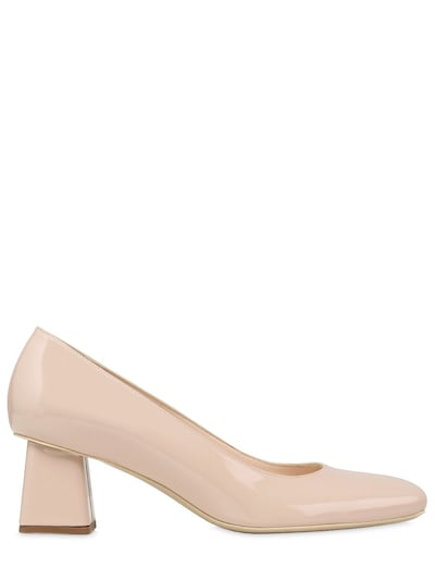 Rayne 50mm Patent Leather Pumps In Nude