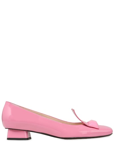 Rayne 20mm Patent Leather Pumps In Pink