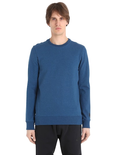 Nike Lab Essentials Cotton Sweatshirt In Royal Blue