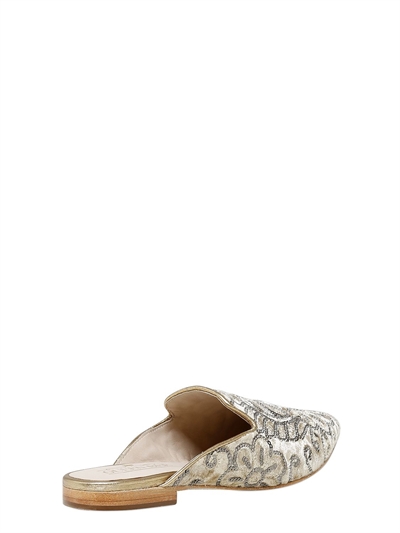 QUEEN BEE 10MM SEQUINED VELVET MULES