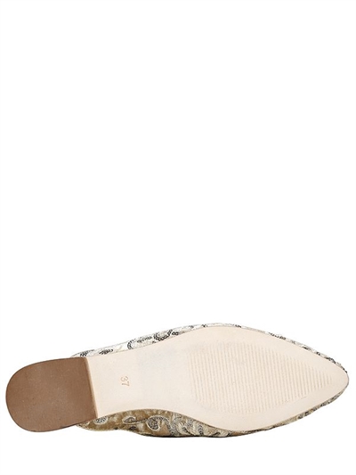 QUEEN BEE 10MM SEQUINED VELVET MULES