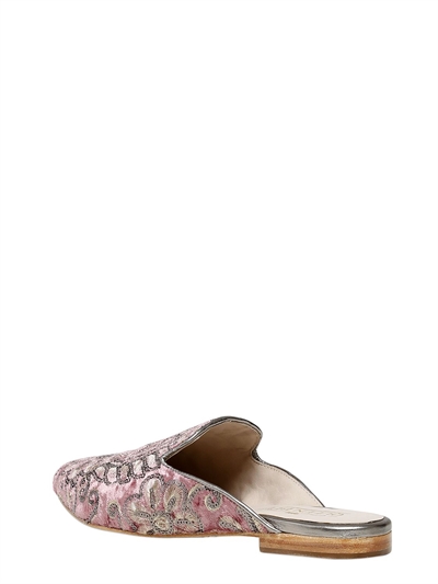 QUEEN BEE 10MM SEQUINED VELVET MULES