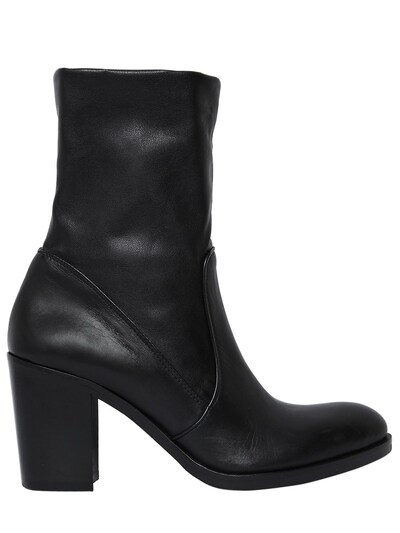 STRATEGIA 80MM STRETCH LEATHER ANKLE BOOTS,66I01N014-TkVSTw2