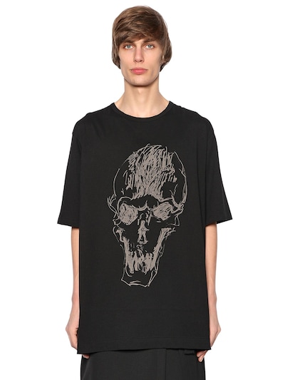 【ヨウジヤマモト】COTTON JERSEY SKULL WORD T-SHIRT COTTON JERSEY SKULL WORD T-SHIRT – THE SHOP YOHJI YAMAMOTO
