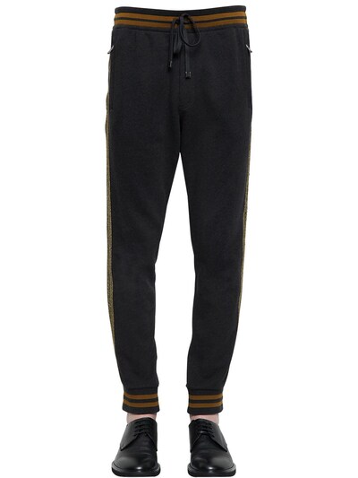 Dolce & Gabbana Military Style Sweatpants In Grey