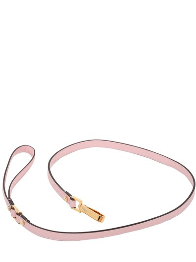 Frida Firenze Leather Leash In Brown