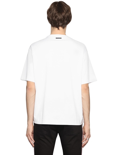 DIESEL ALT PRINTED COTTON JERSEY T-SHIRT