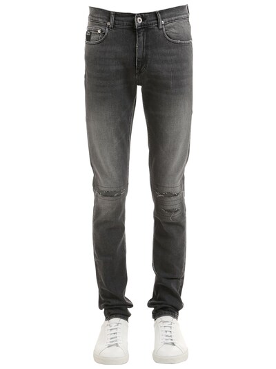 April77 16cm Joey Watts 70 Repaired Skinny Jeans In Washed Black