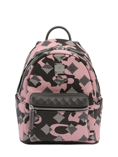 pink mini camo backpack