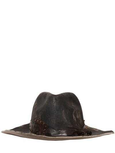 Move Coated Vintage Wool Felt Hat In Brown