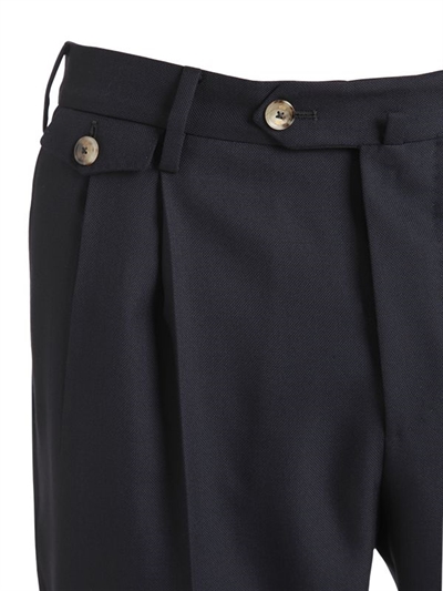 PT01 18CM ALFRED BROWN WOOL FABRIC PANTS