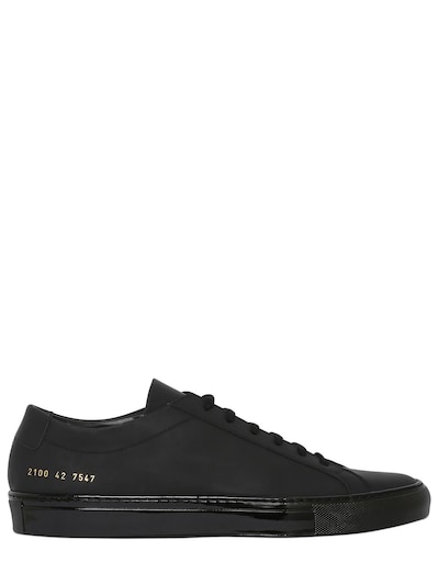 COMMON PROJECTS ACHILLES LUXE LEATHER trainers, BLACK