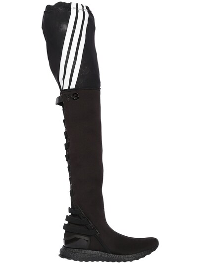 Y-3 ZAZU NEOPRENE BOOST OVER THE KNEE BOOTS 66I4Y3007-Q09SRSBCTEFDSw2