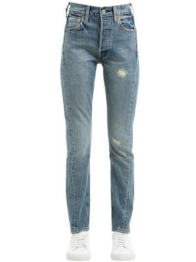 Levi's Altered 501 Skinny Cotton Denim Jeans In Blue