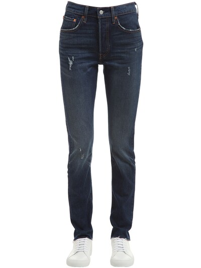 Levi's 501 Skinny Cotton Denim Jeans In Blue