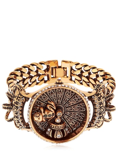 Alcozer & J Watch Style Bracelet In Gold