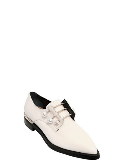 COLIAC 20MM FERNY PIERCING LEATHER SHOES