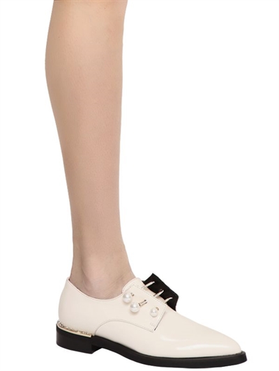 COLIAC 20MM FERNY PIERCING LEATHER SHOES