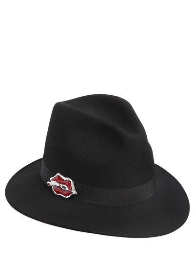 Dsquared2 Merinos Felt Hat, Black In Black