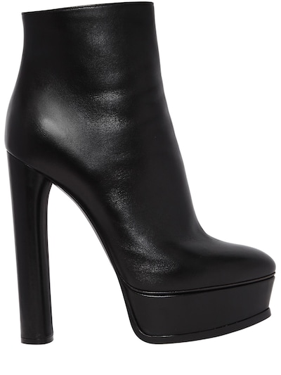 CASADEI 140MM LEATHER ANKLE BOOTS,66IAIM002-MDAw0